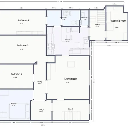 Family-friendly Spacious 4br Near Downtown & Ocean Lejlighed Bergen